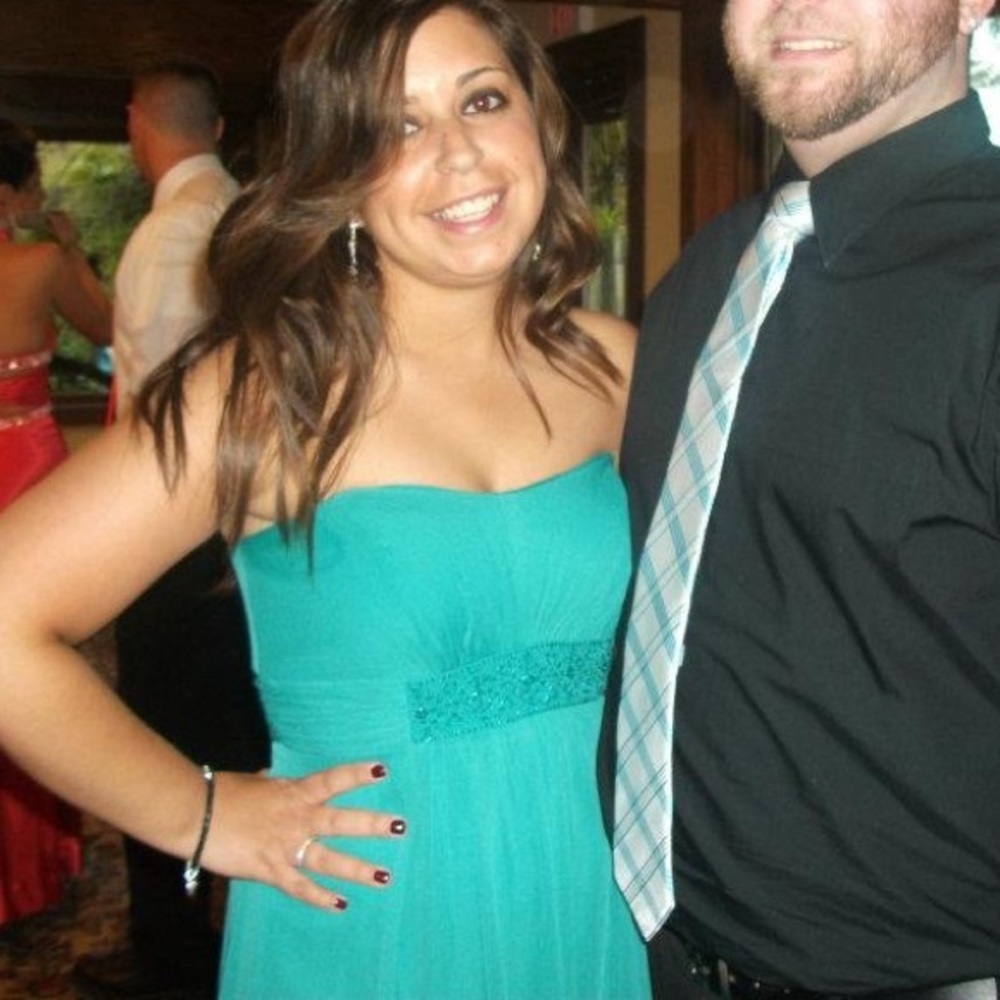 REDUCED PRICE - Teal David’s Bridal formal dress